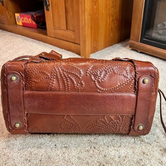 Vintage Kooba Tooled Leather Handbag - Picture 7 of 11